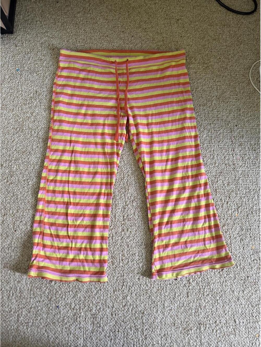 2004 victoria’s secret Pink striped pajama pants
